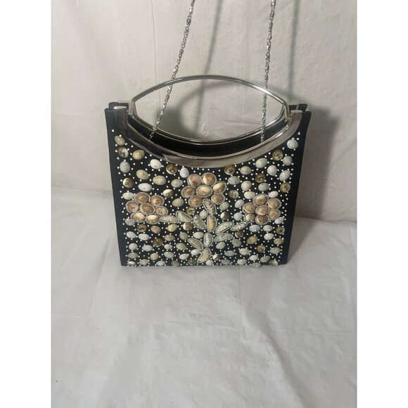 Timmy Woods Casha Beverly Hills Collection Seashell Handbag - Picture 9 of 16